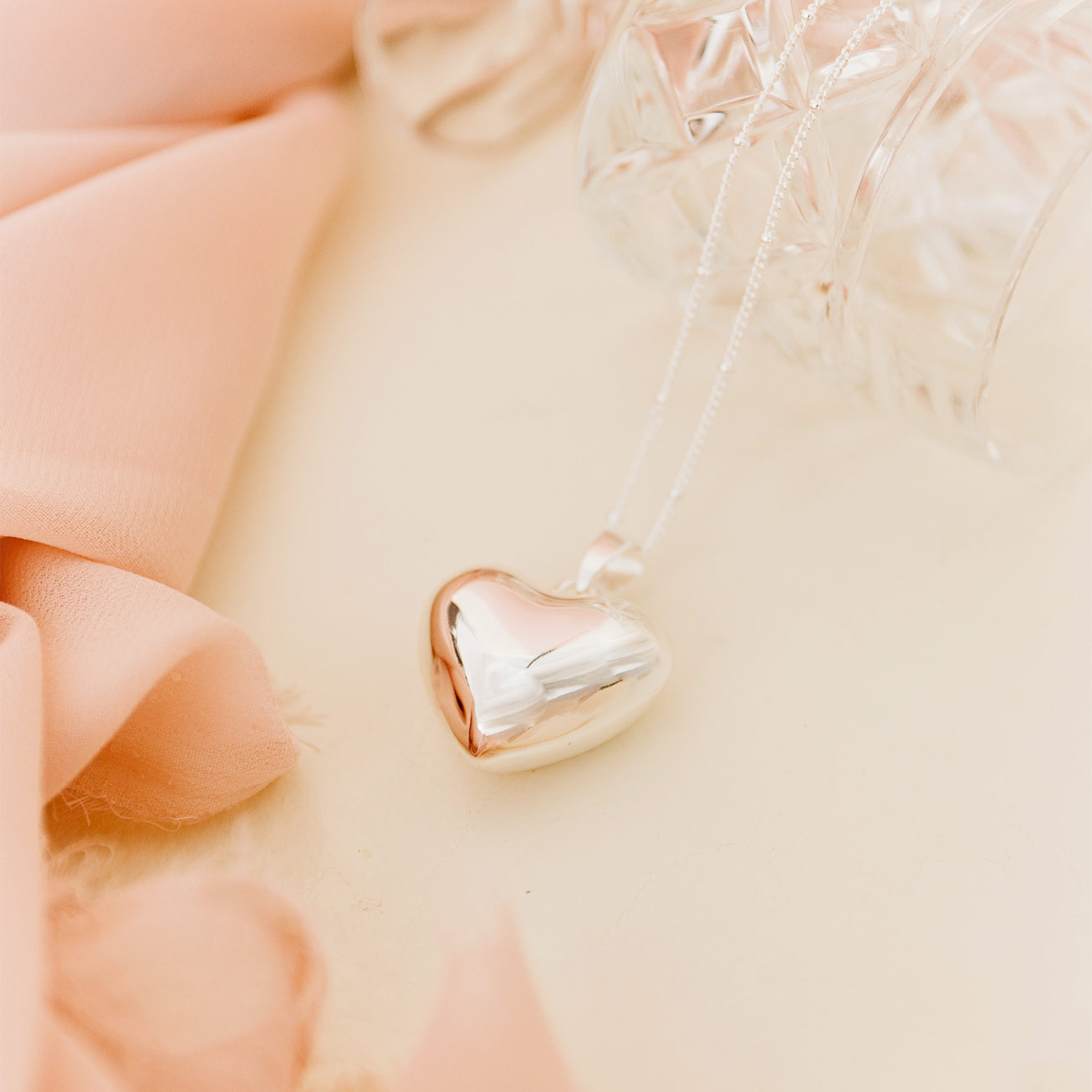 Bola de grossesse Coeur argent