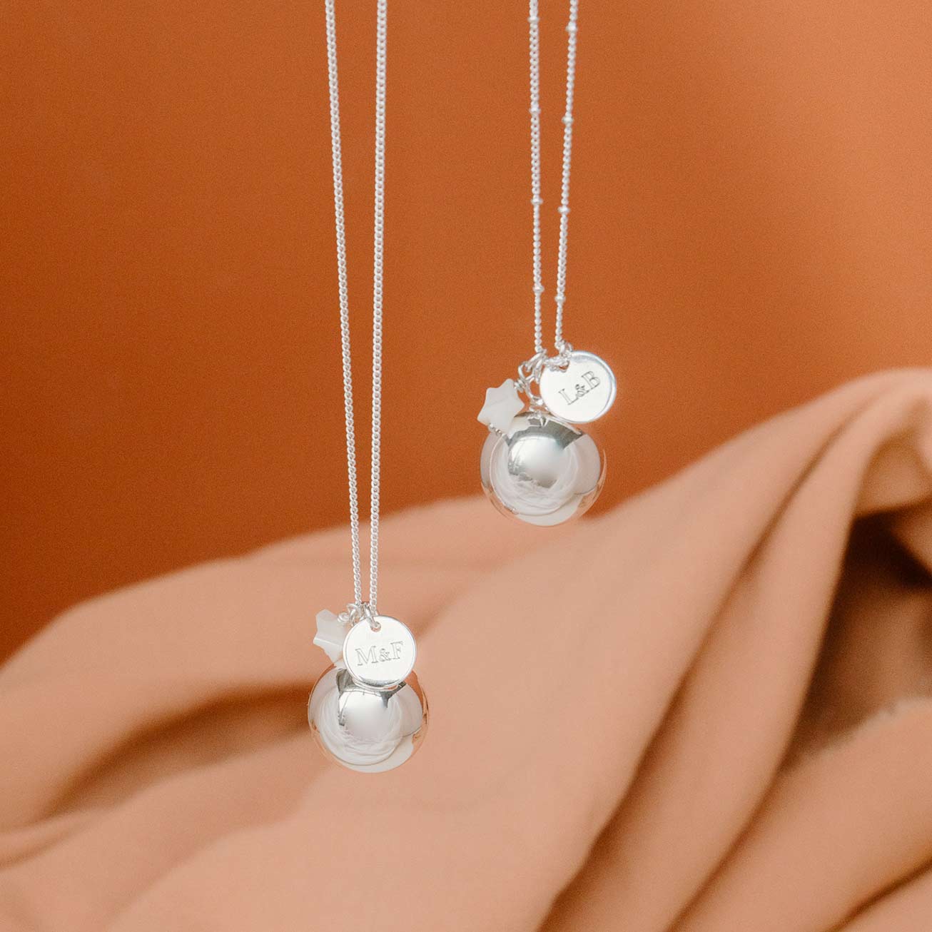 Bola de grossesse Agathe argent