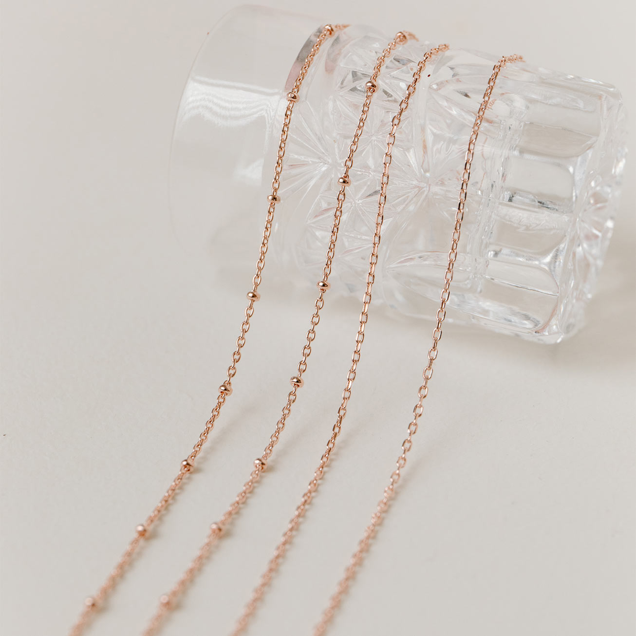 Collier personnalisé Nina plaqué or rose