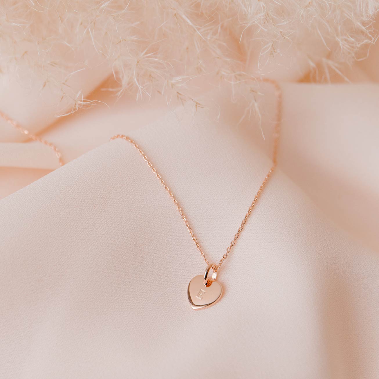 Collier personnalisé Nina plaqué or rose