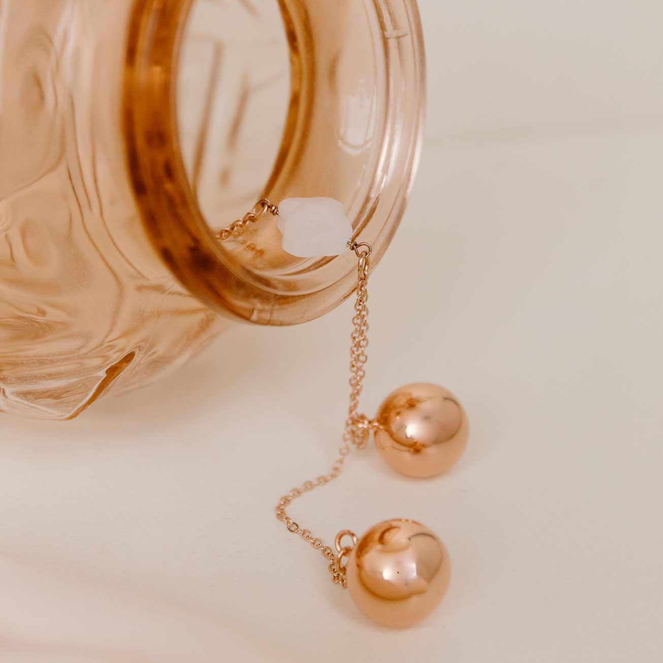 Bola jumeaux Olympe rose