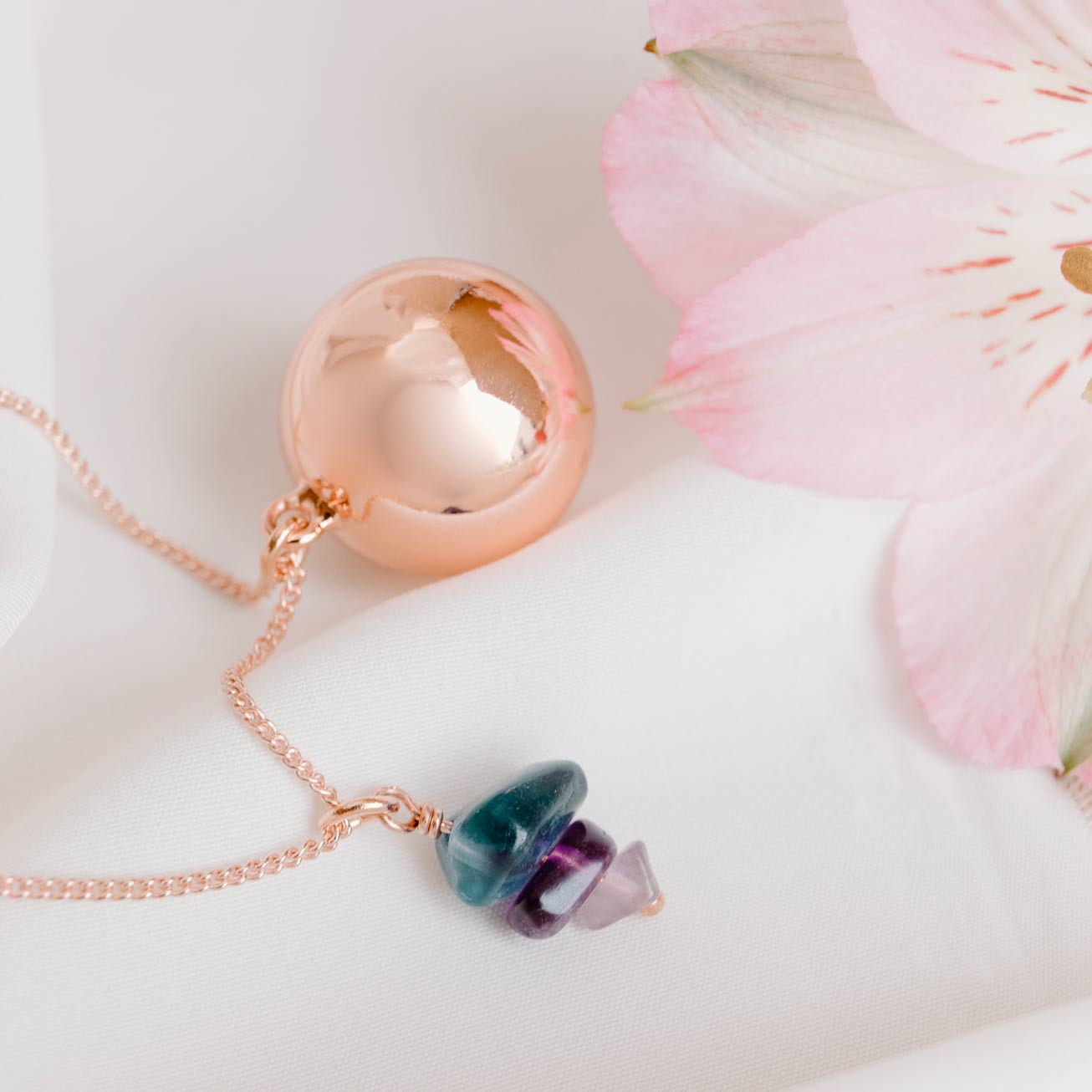 Bola de grossesse Fluorine rose