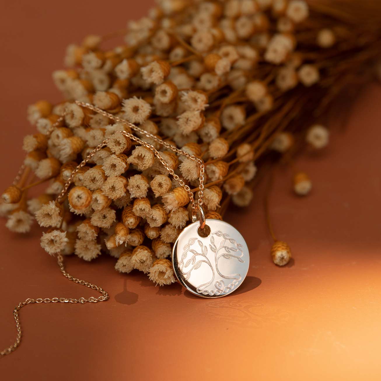 Collier arbre de vie 20 mm non personnalisé or