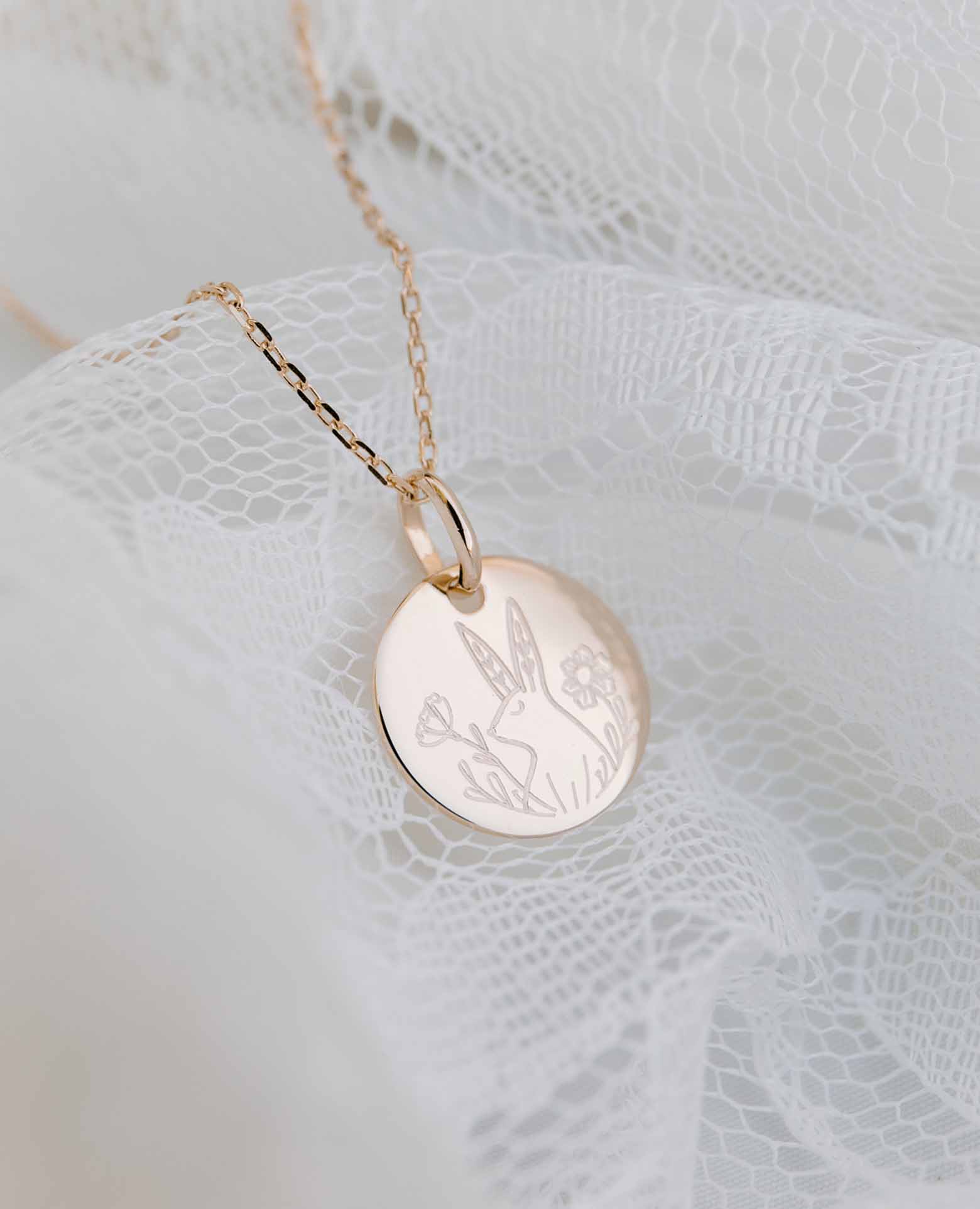 Collier enfant lapin 