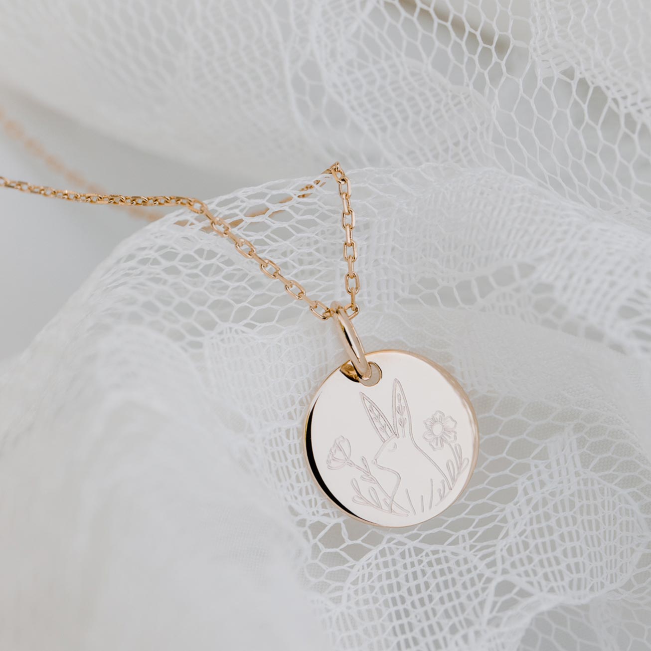 Collier enfant lapin 
