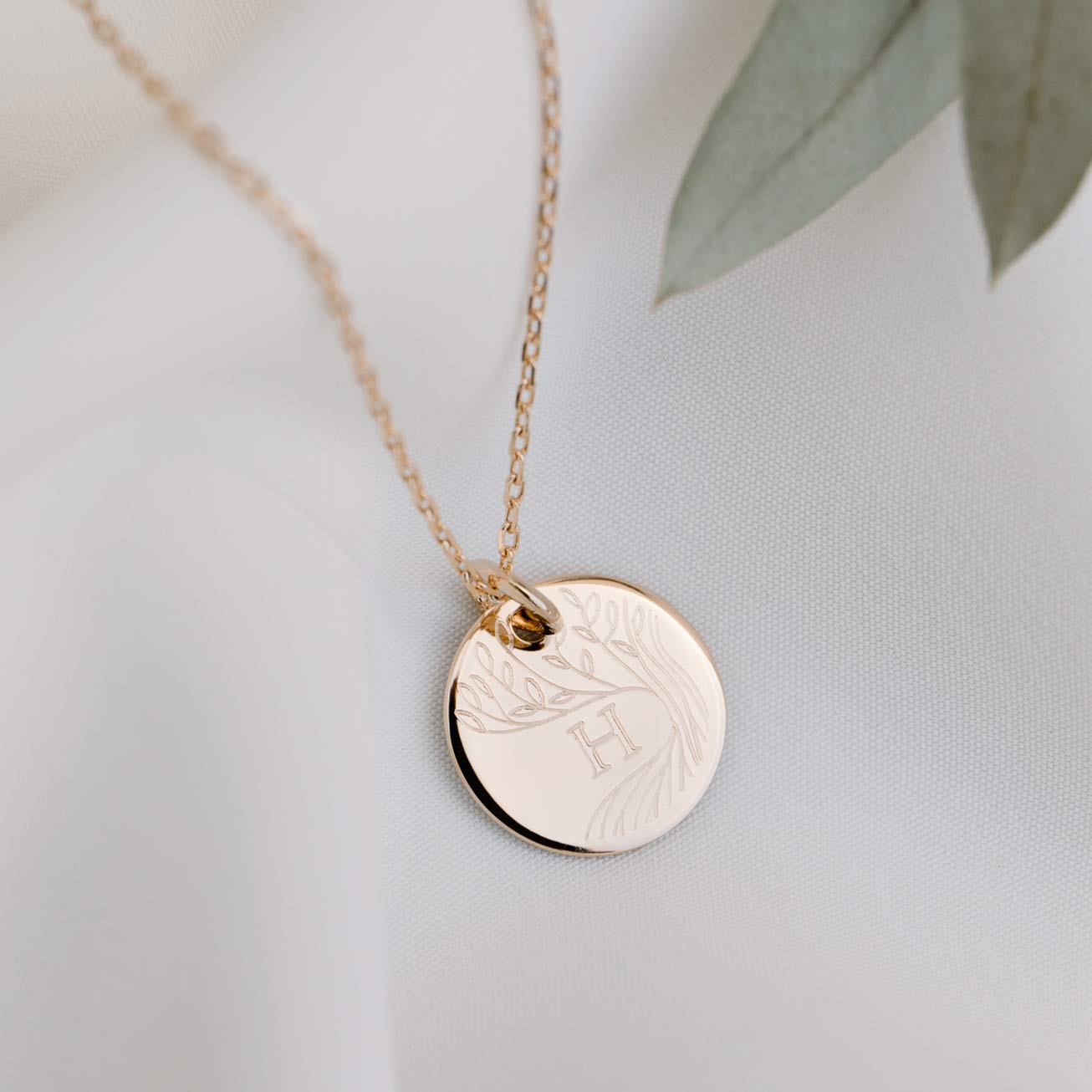 Médaille personnalisée enfant arbre de vie