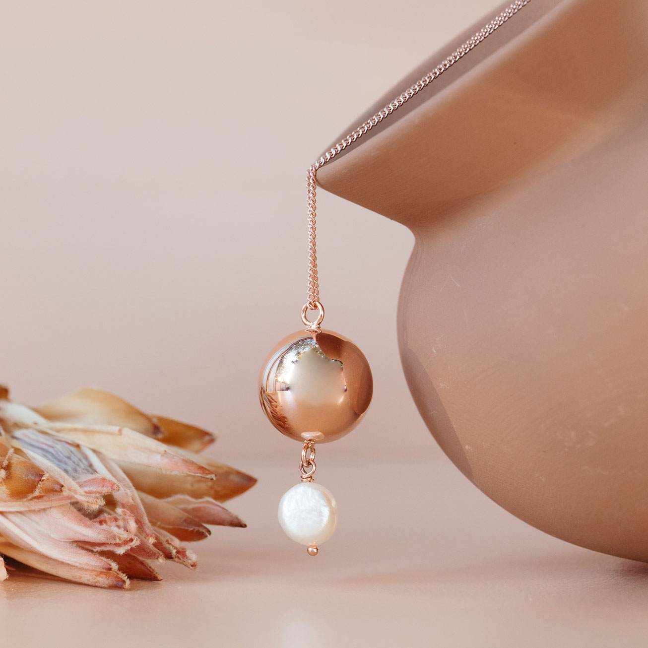 Collier de grossesse Diane rose