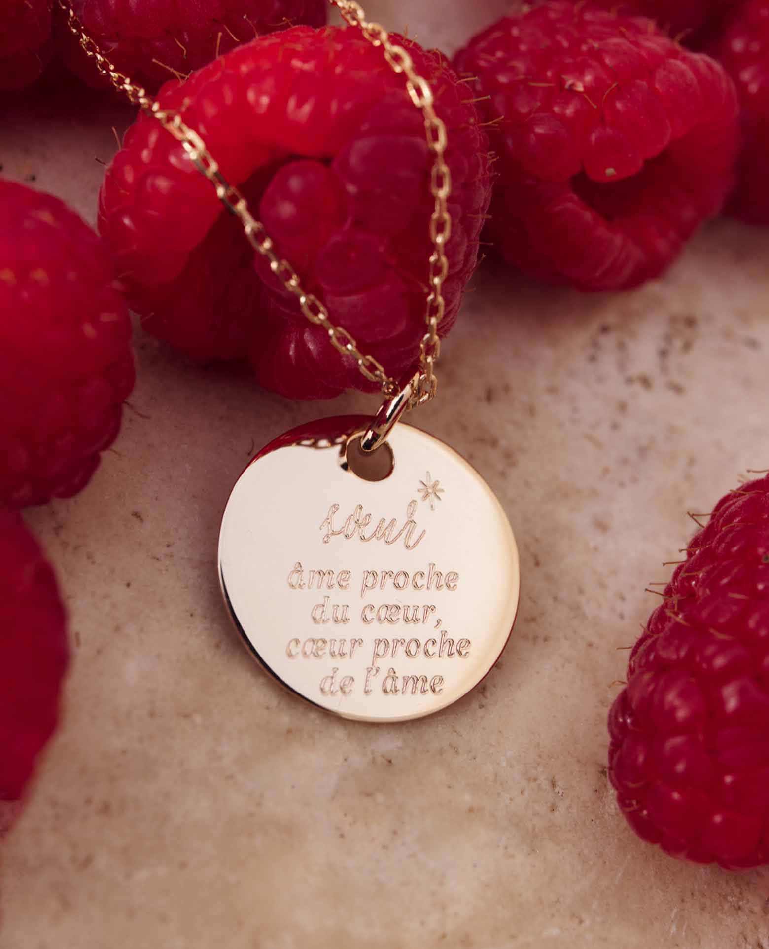 Collier personnalisé soeur <i>Âme</i>