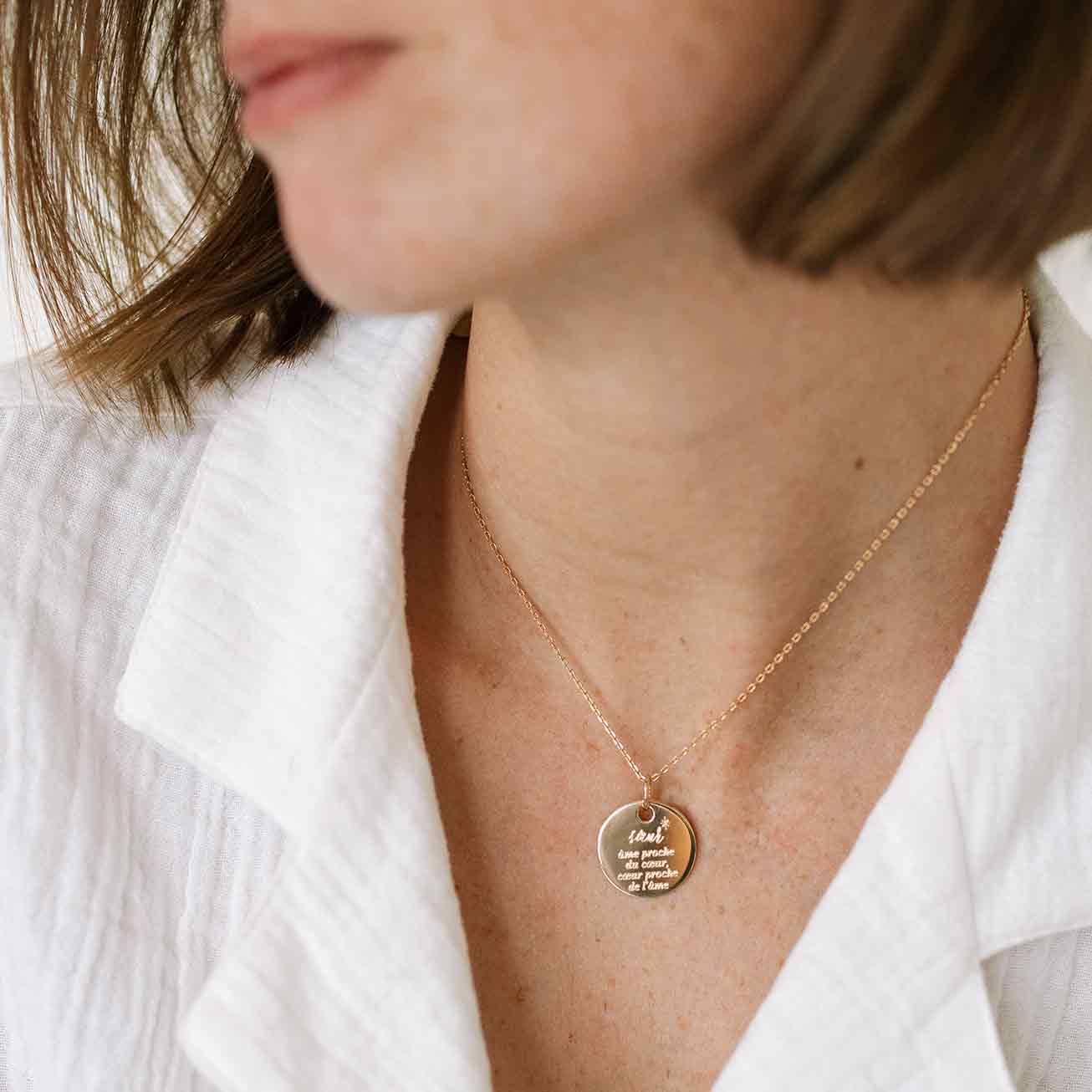 Collier personnalisé soeur <i>Âme</i>