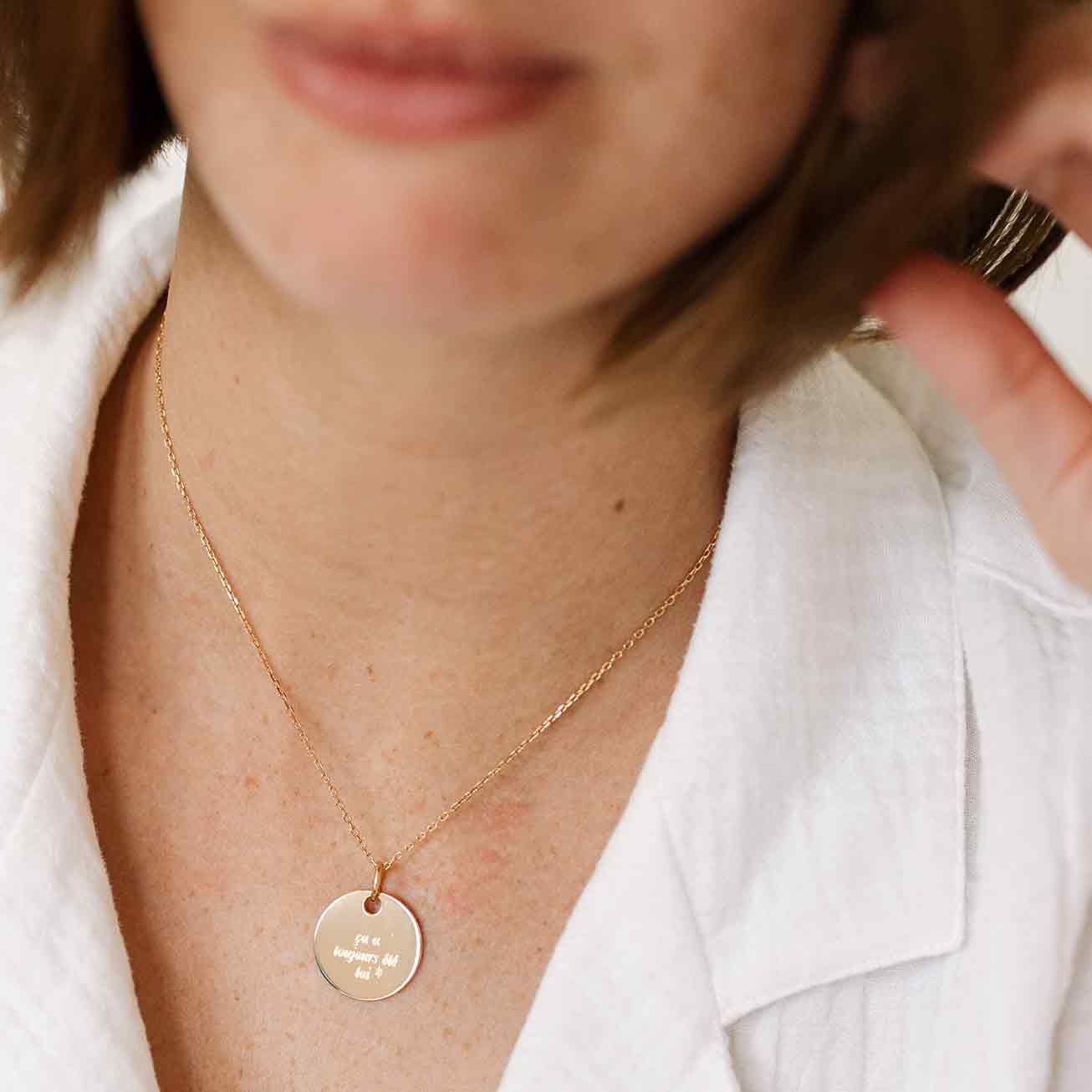 Collier personnalisé <i>ça a toujours été toi</i>
