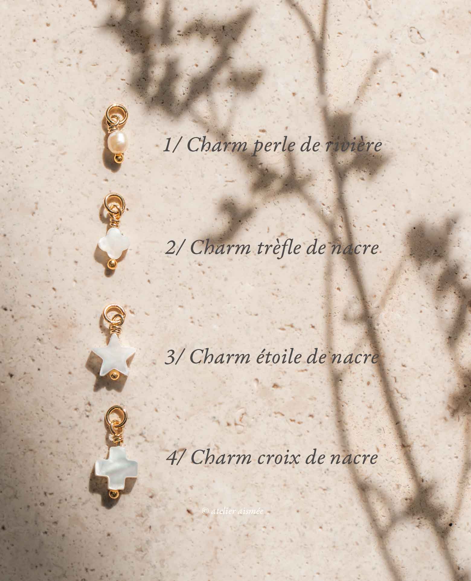 Collier baptême personnalisé couronne de feuilles