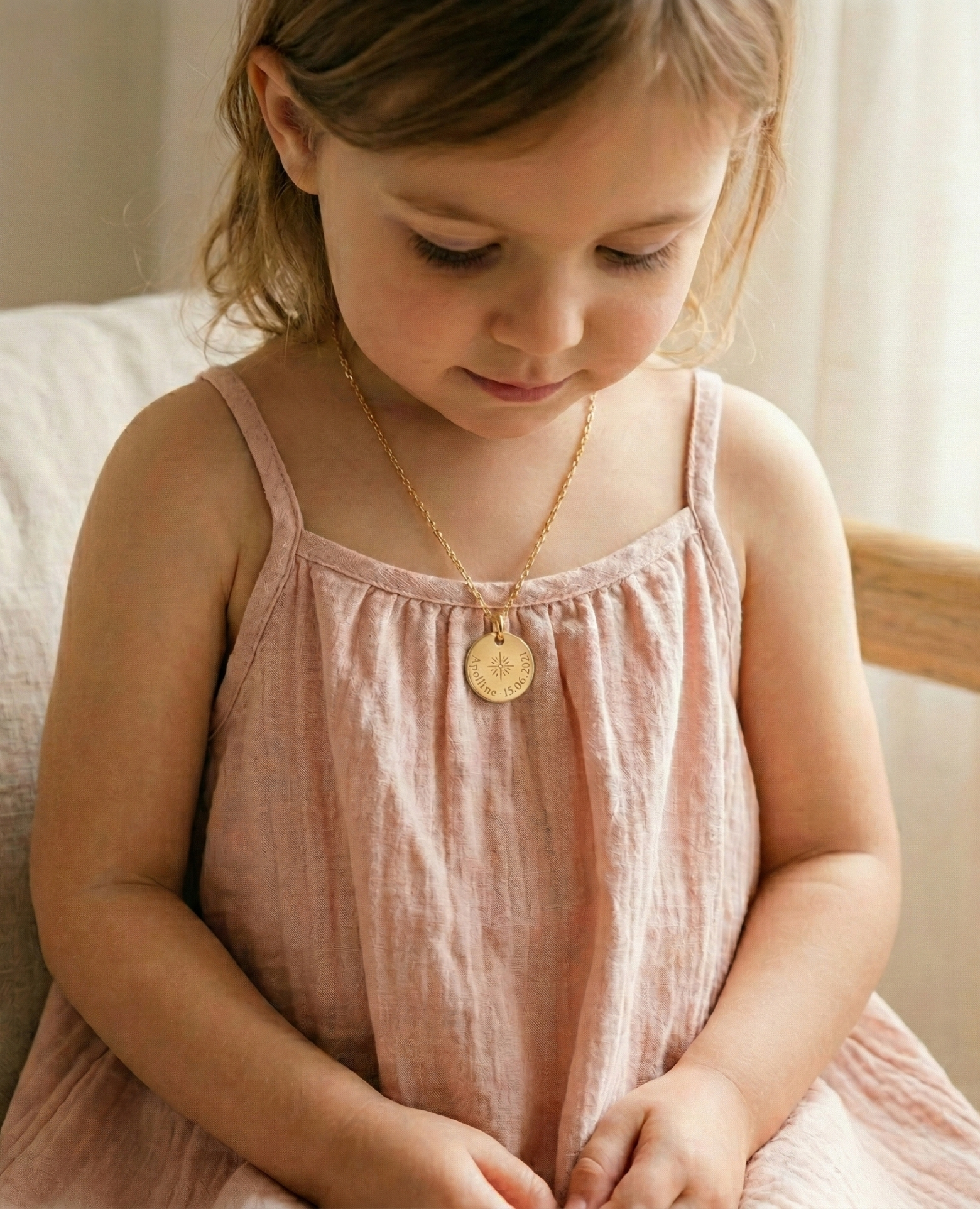 Médaille de baptême Bonne étoile