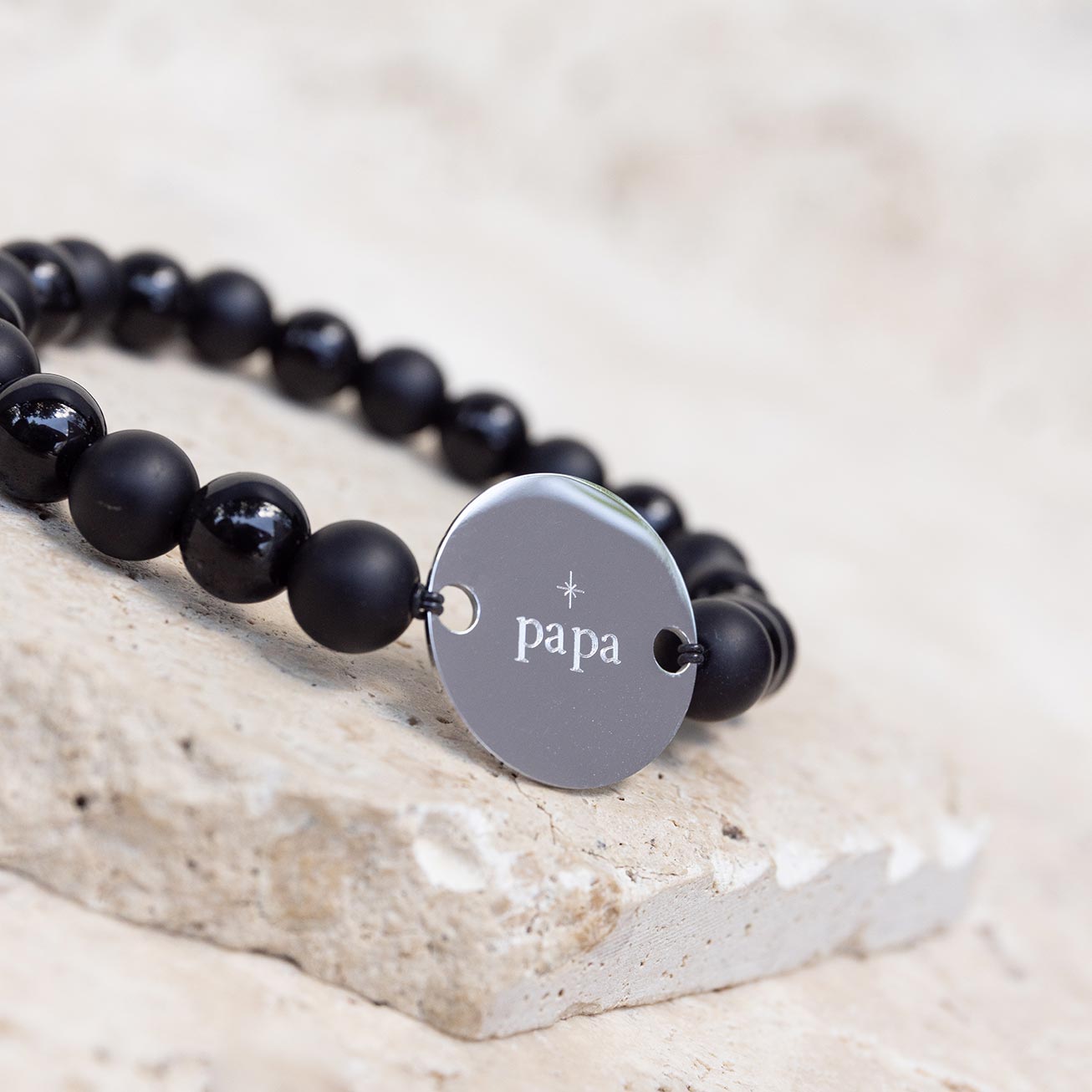 Bracelet PAPA pierre Homme personnalisé