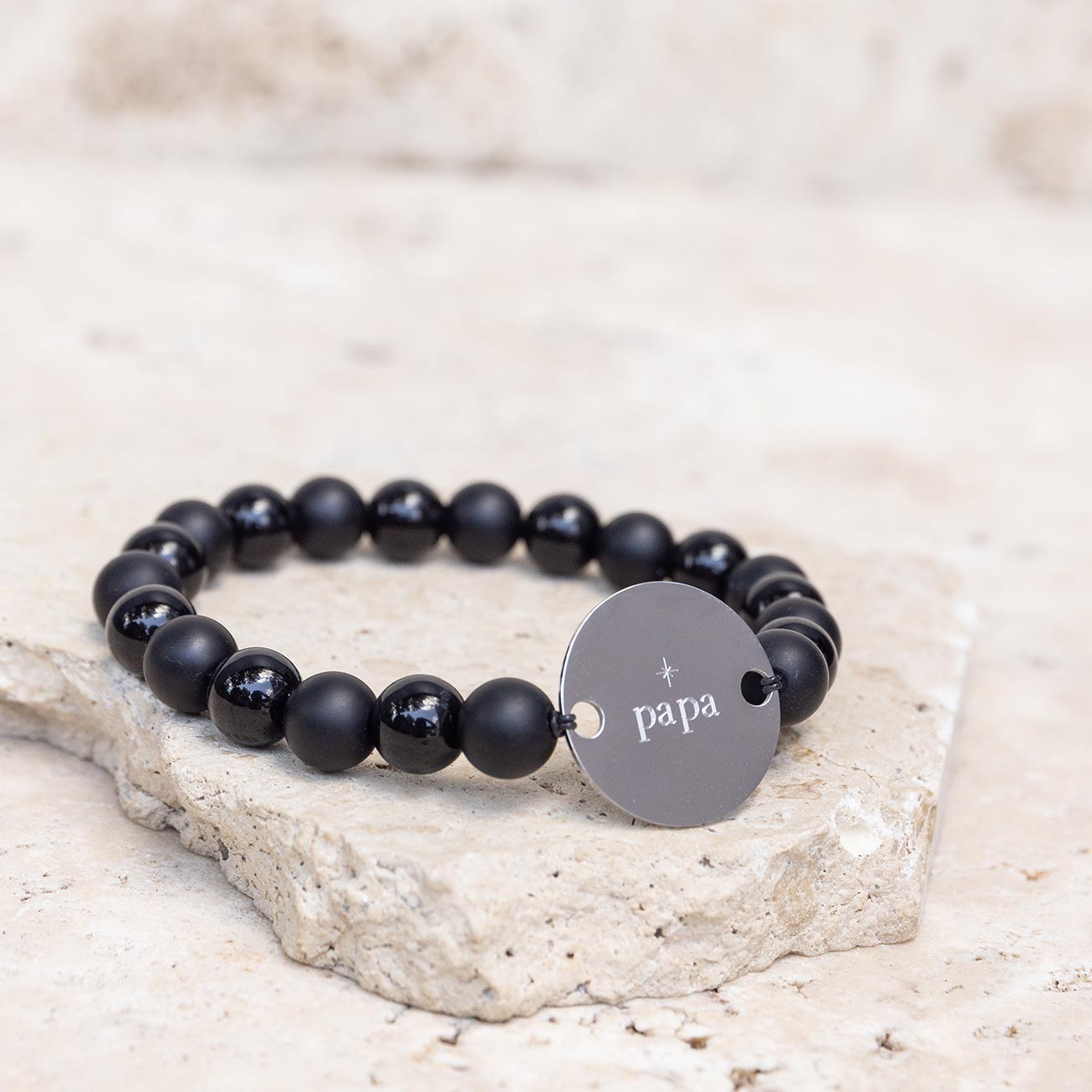 Bracelet PAPA pierre Homme personnalisé