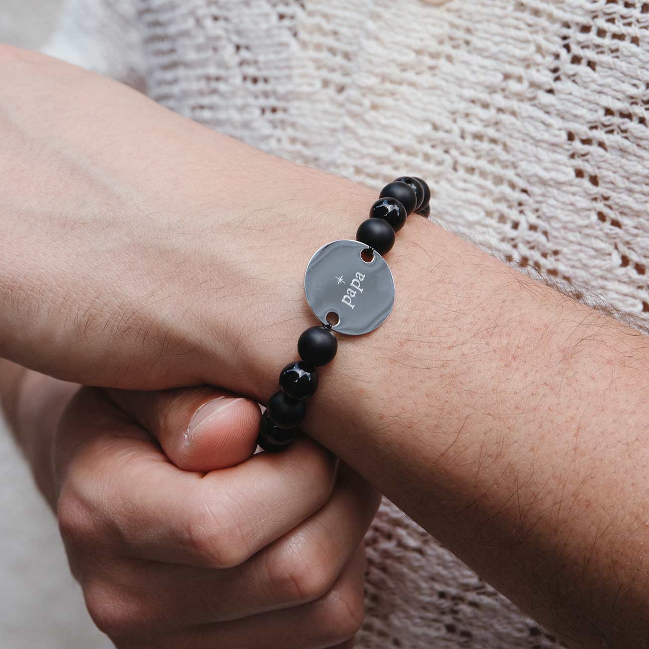 Bracelet PAPA pierre Homme personnalisé
