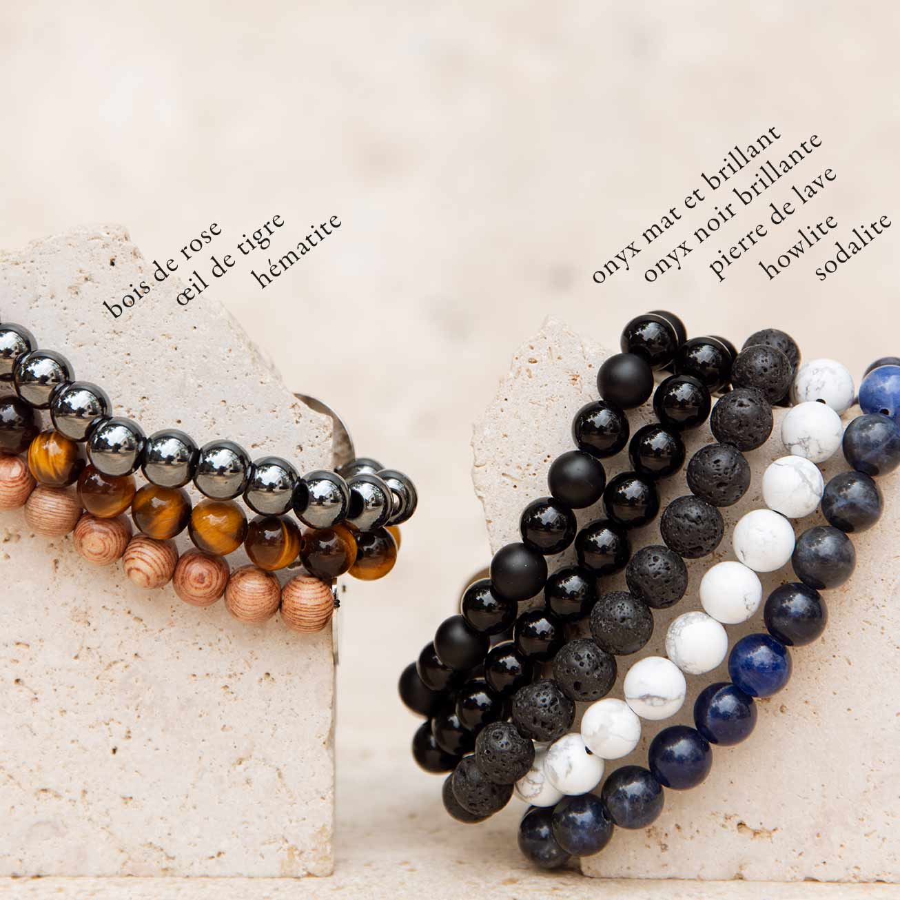 Bracelet Papa personnalisé et ses pierres