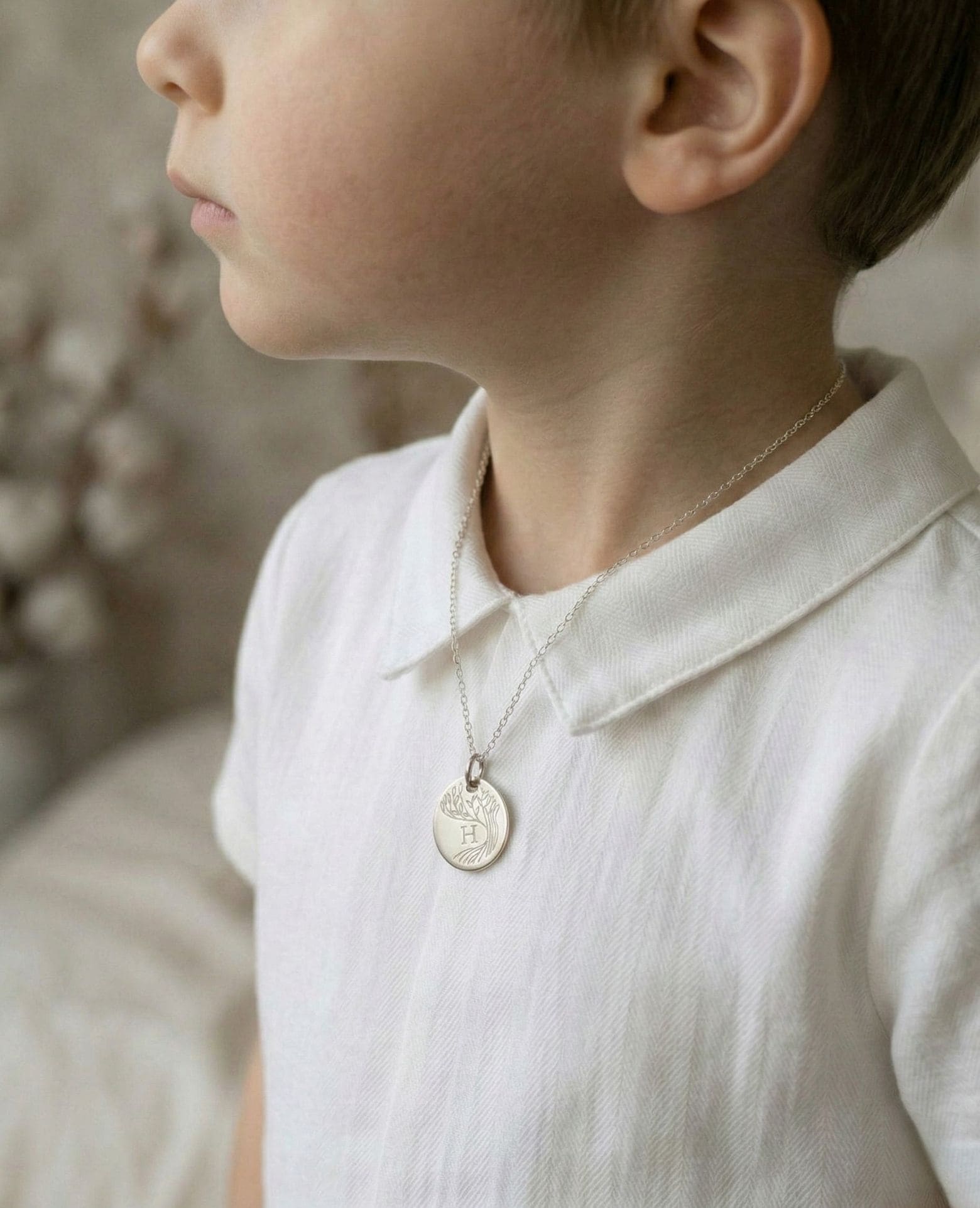 Médaille de baptême arbre de vie personnalisé arge