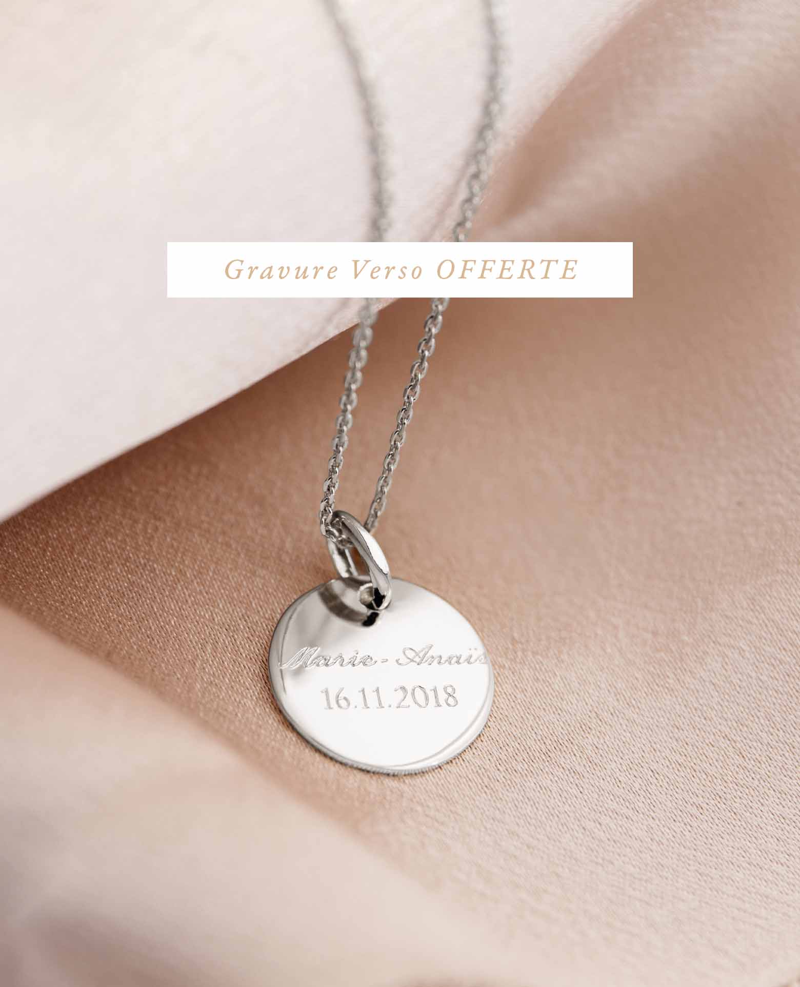 Médaille de baptême arbre de vie argent