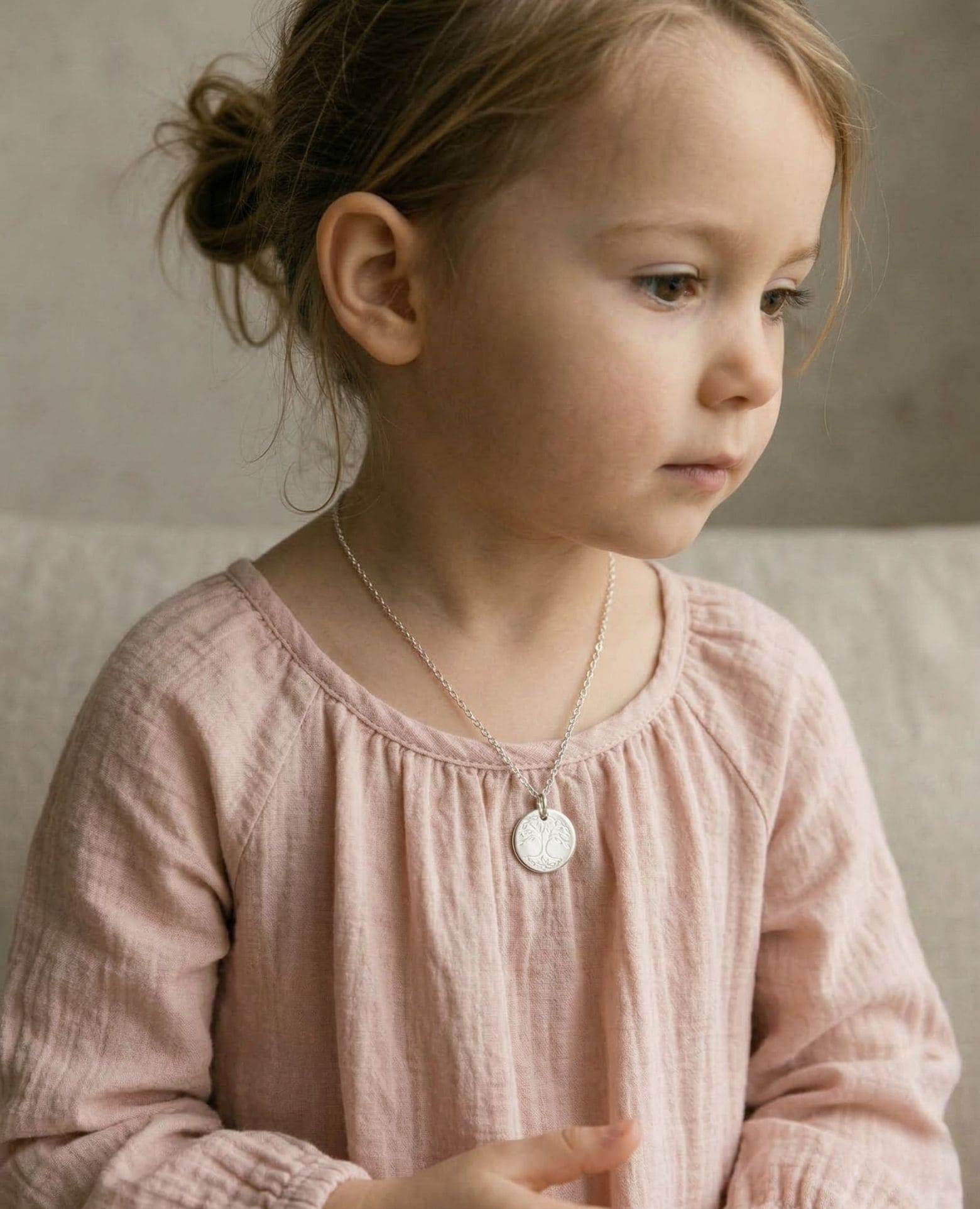 Médaille de baptême arbre de vie argent