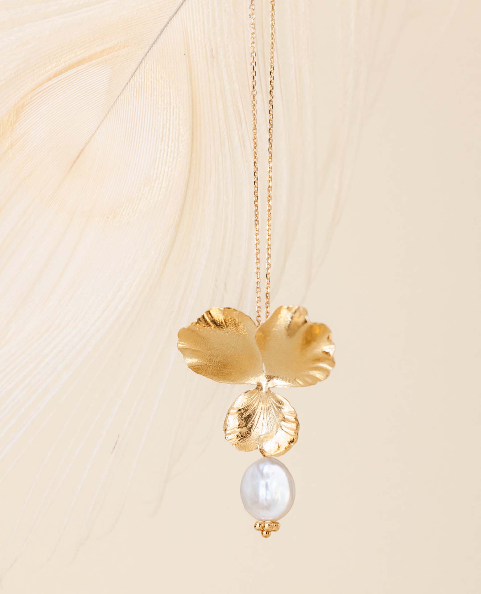 Collier Pensée MM perle de culture