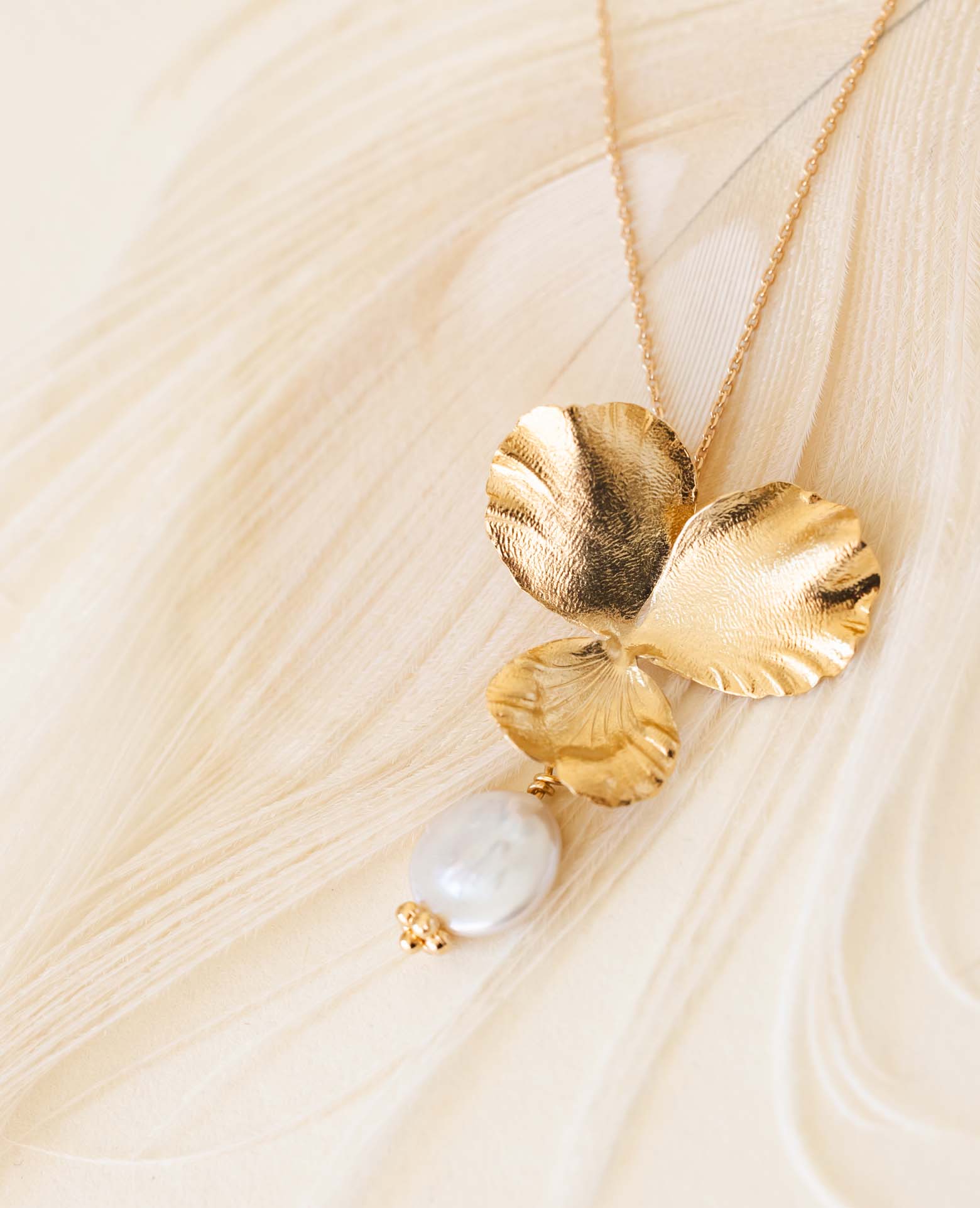 Collier Pensée MM perle de culture