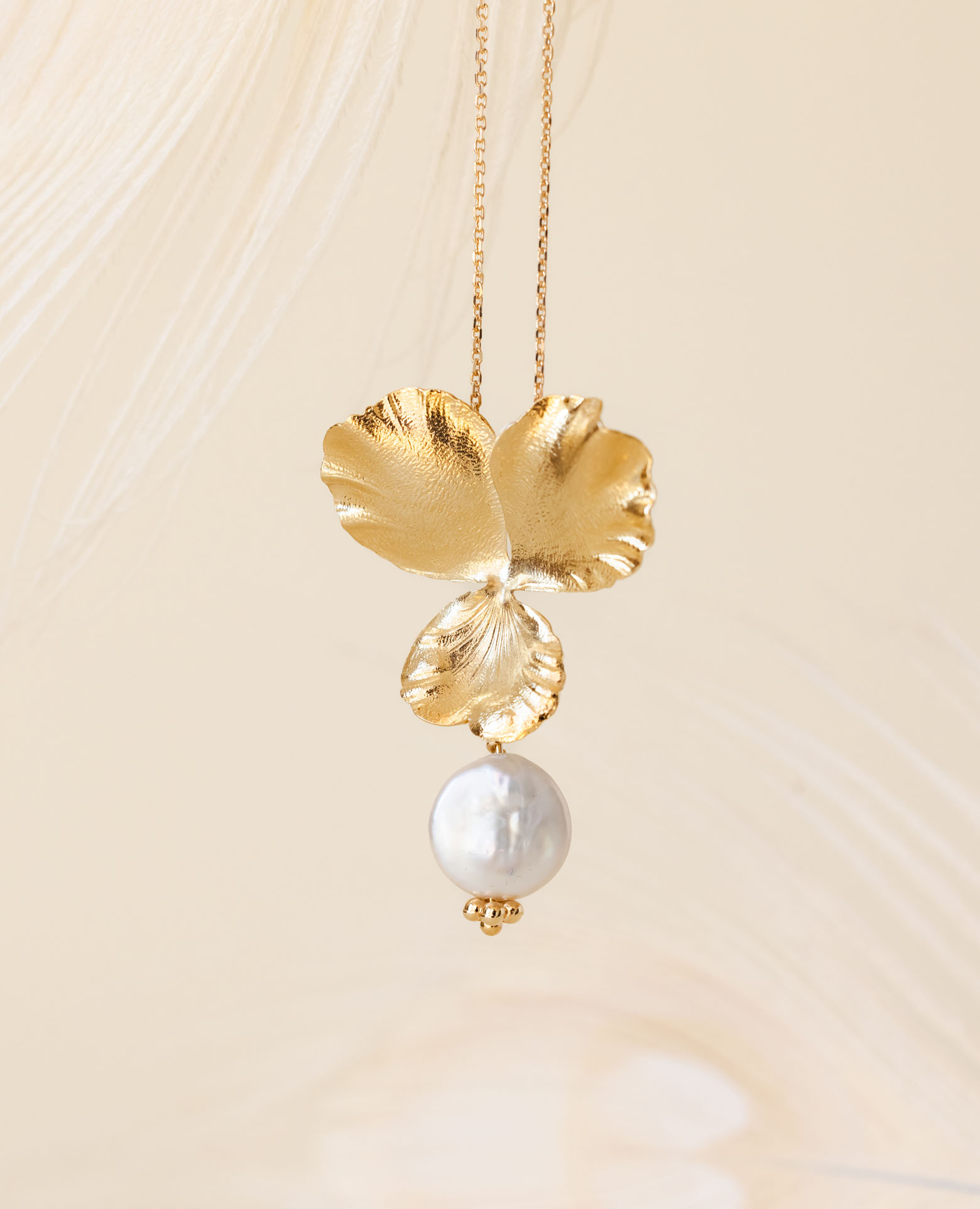 Collier Pensée MM perle de culture