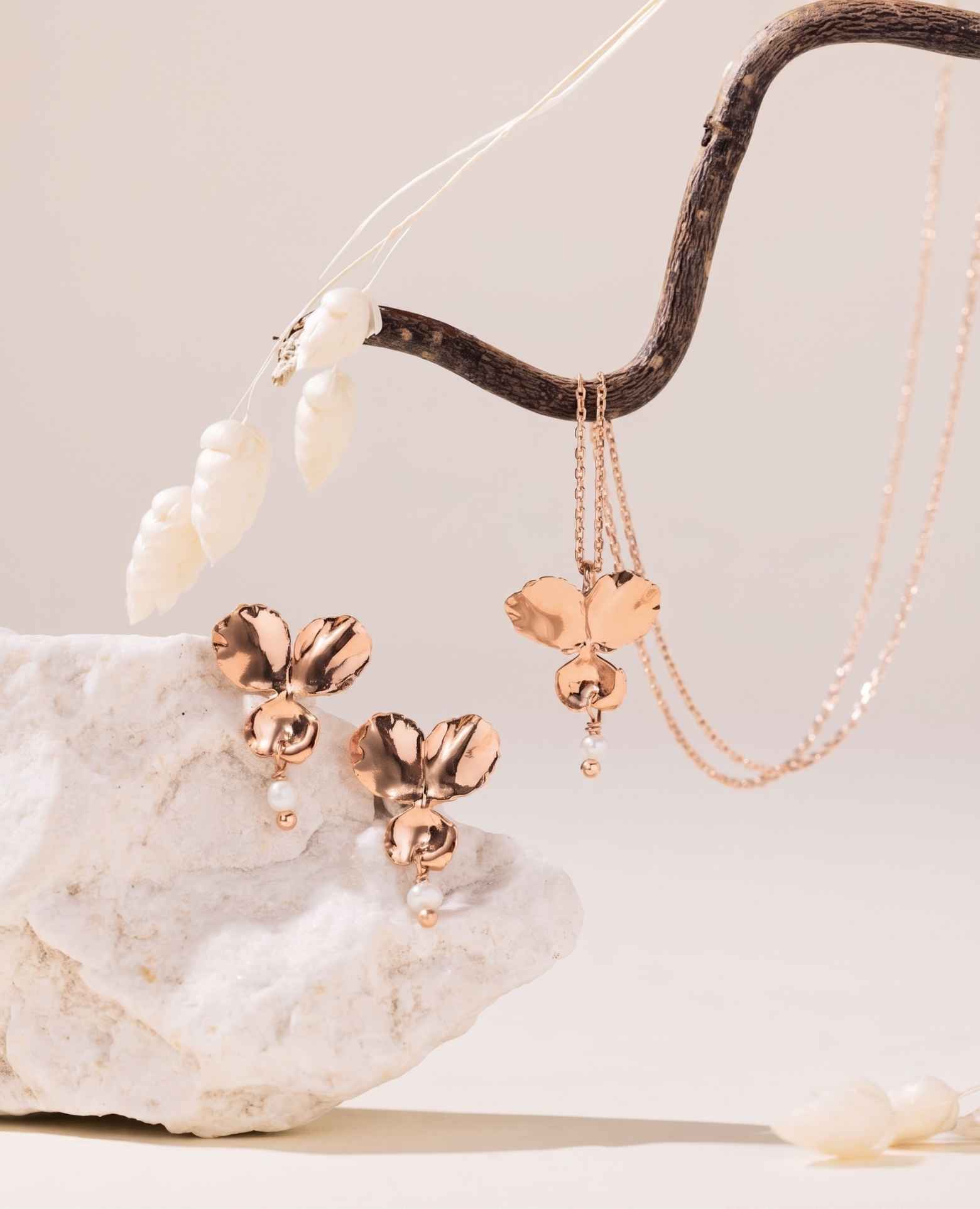Boucles d'oreilles pierre de naissance <i>Perle de