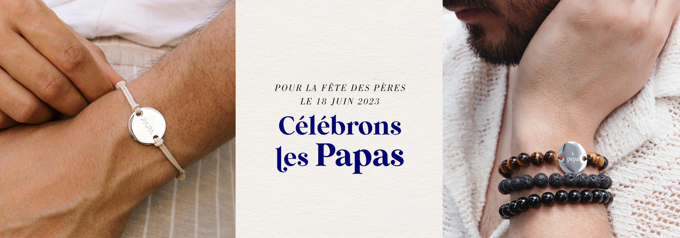 Bracelet papa fête des pères 2023