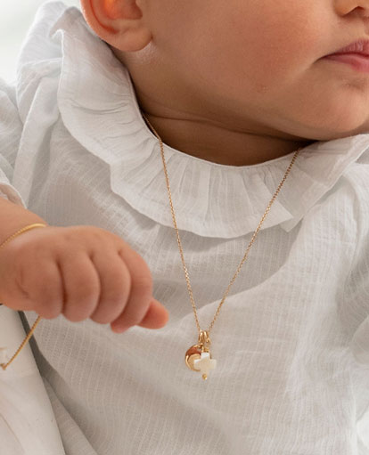 Médaille de baptême fille bannière mobile