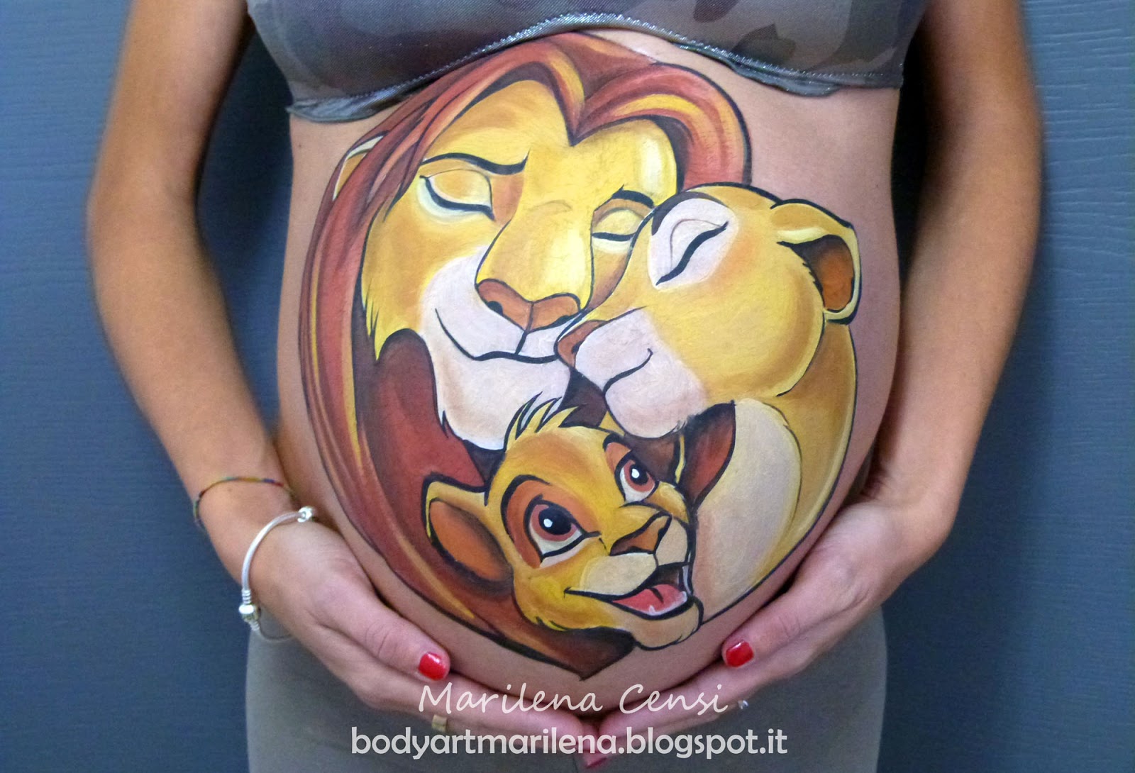 belly painting