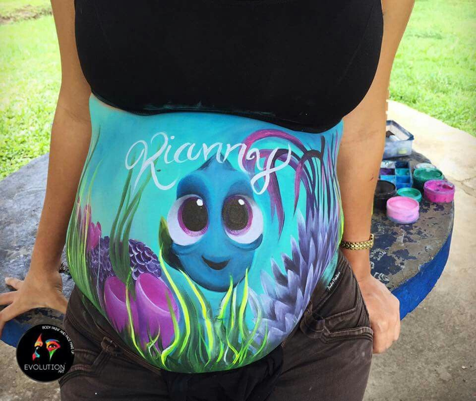 belly painting